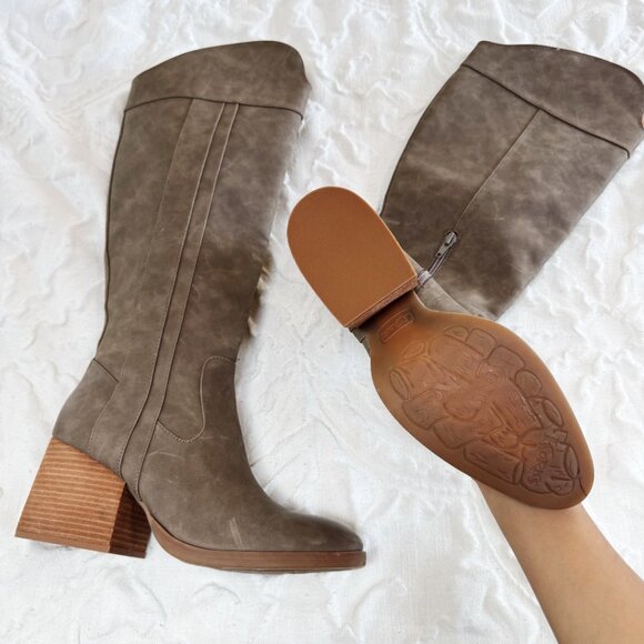 Korks Leather Tall Boots Size 9.5 New - Picture 7 of 7